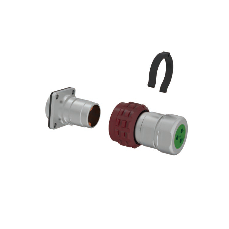 LGCA20-3新能源汽車圓形推拉鎖緊式連接器